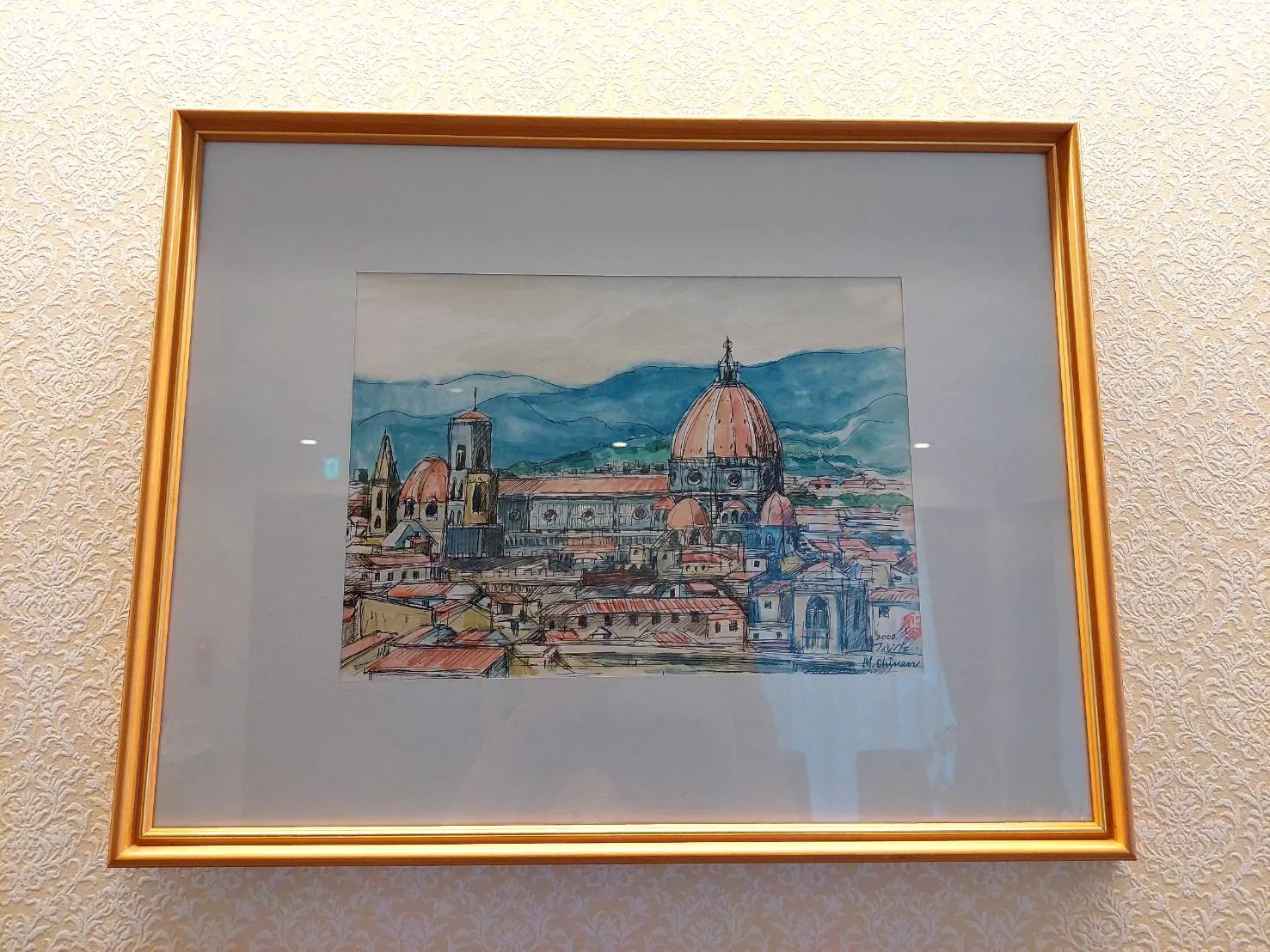 イタリアのフィレンツエの絵
