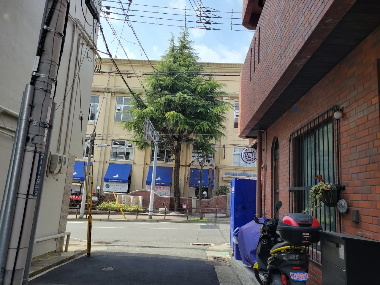 お店前の路地