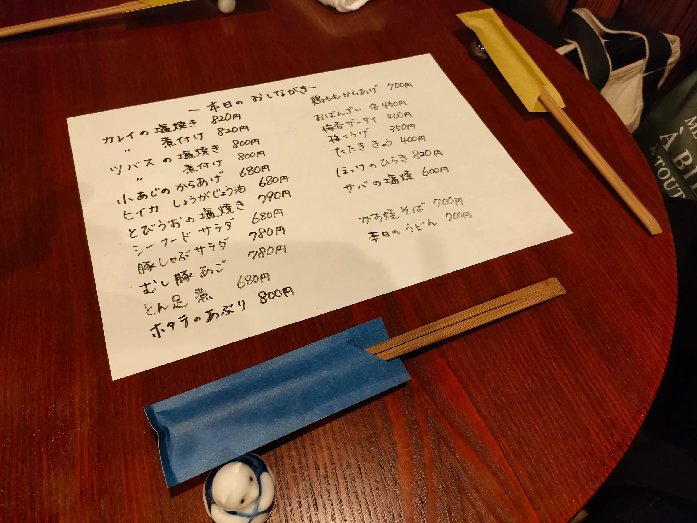 メニュー