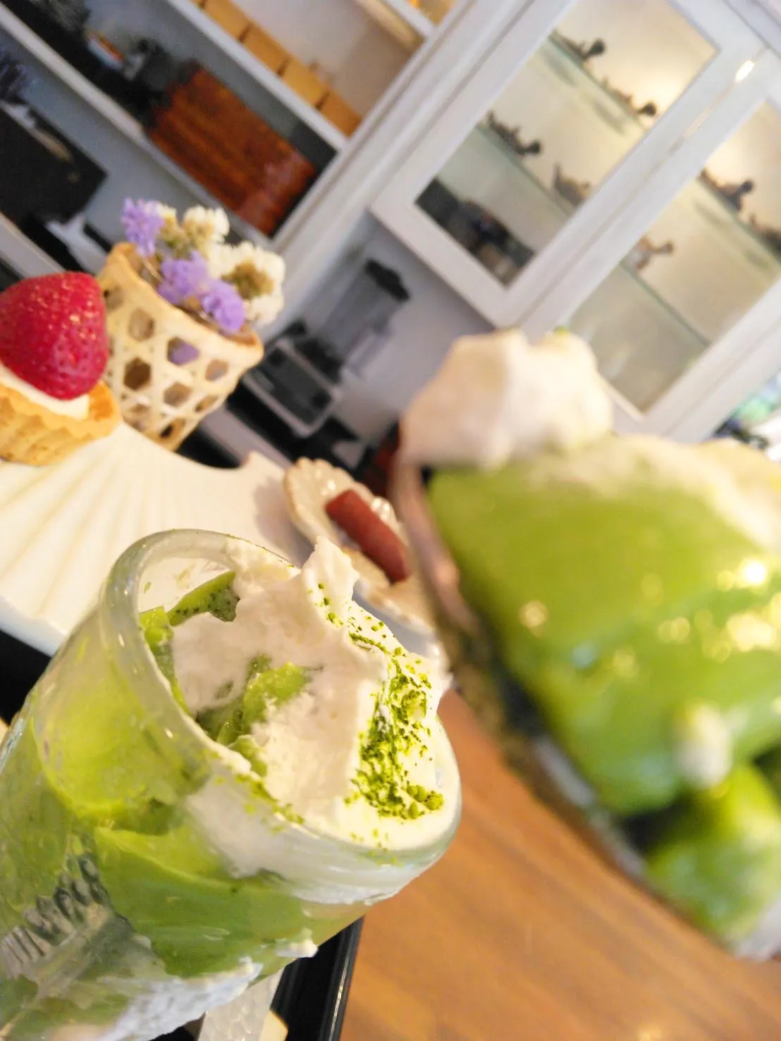 抹茶のプリン
