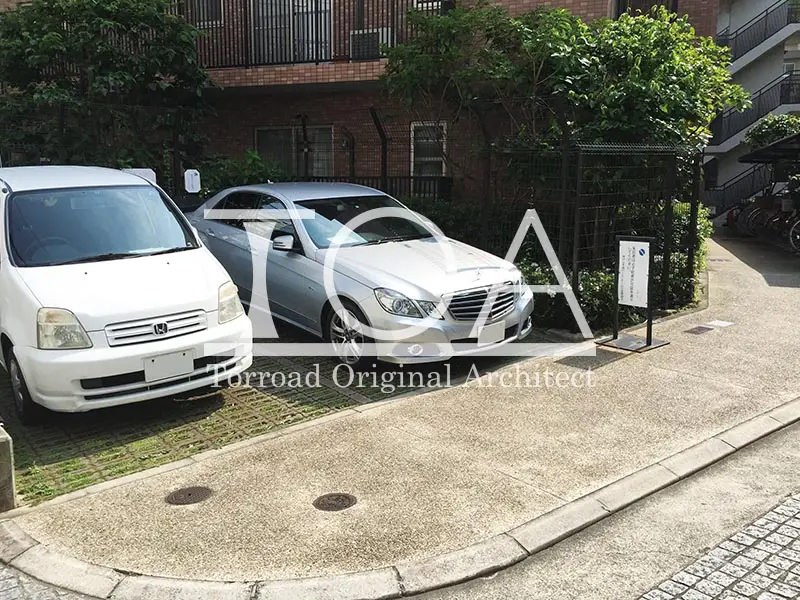 神戸山本通パークホームズ 来客用駐車場