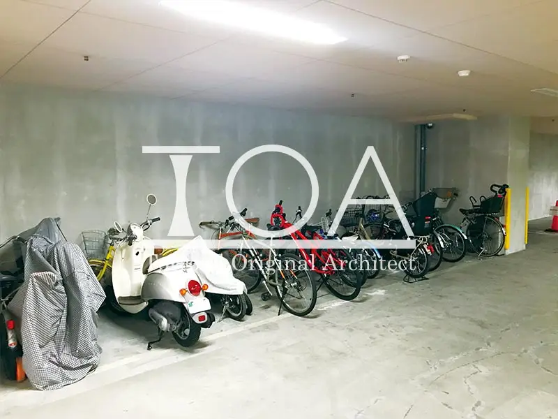 ル・コラージュ異人館通ドミシール 駐輪場、バイク置場