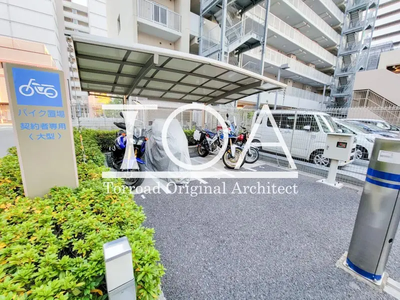 アスタピア新長田エスタプレシオス バイク置き場入口