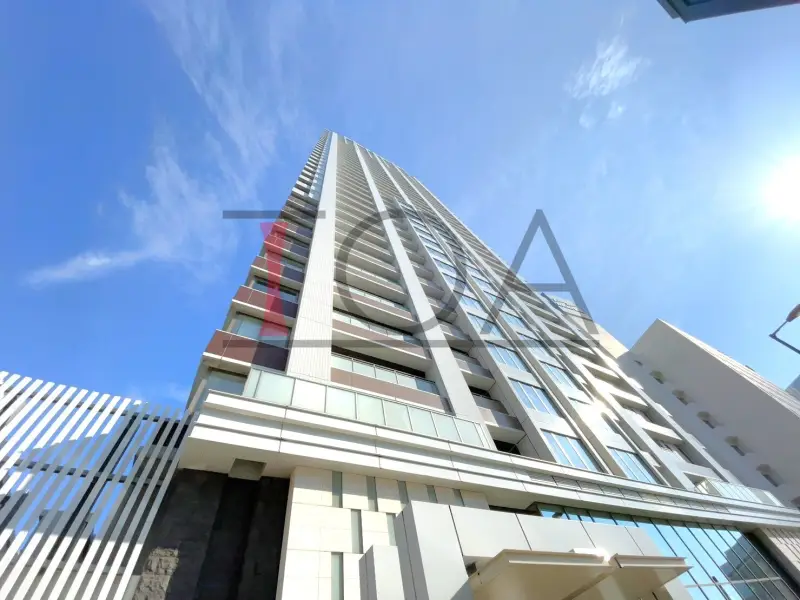 ブランズタワー南堀江 南西からの建物外観